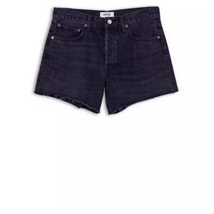 AGOLDE Parker Cutoff Black Denim Shorts